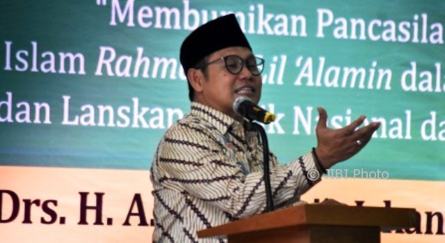 Muhaimin Iskandar memberikan kuliah umum di hadapan para akademisi di Kampus Fisipol Undip, Tembalang, Kota Semarang, Jateng, Rabu (30/8/2017). (JIBI/Solopos/Antara/Aditya Pradana Putra)