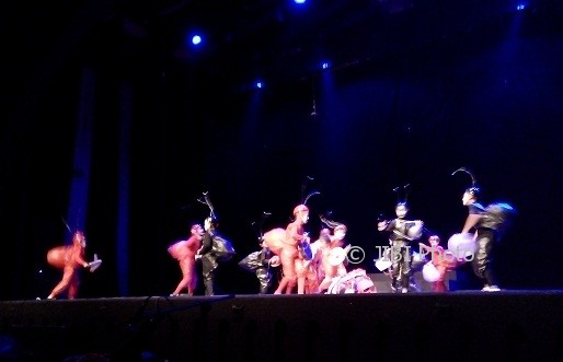 Penampilan teater oleh kelompok Sanggar Anak Semesta, Mataram, berjudul anak semut, pada Pekan Teater Nasional 2017 di Gedung Societi Taman Budaya Jogja, Kamis (10/8/2017). (Abi Mufti/JIBI/Harian Jogja).
