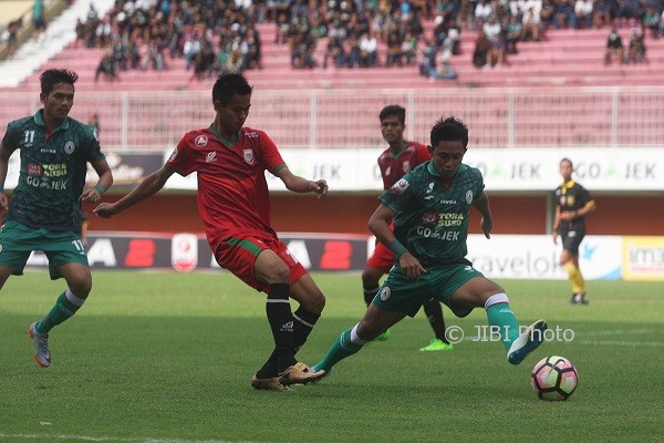 PSS Sleman berhasil mengalahkan Persibat Batang dengan skor 3-0, di Stadion Maguwoharjo, Sleman, Selasa (8/8/2017) sore. (Jumali/JIBI/Harian Jogja)