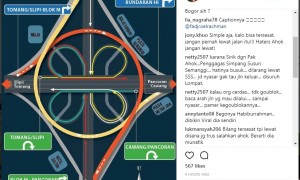 Fadjroel Rachman unggah peta Simpang Susun Semanggi di Instagram (Instagram/@fadjroelrachman)