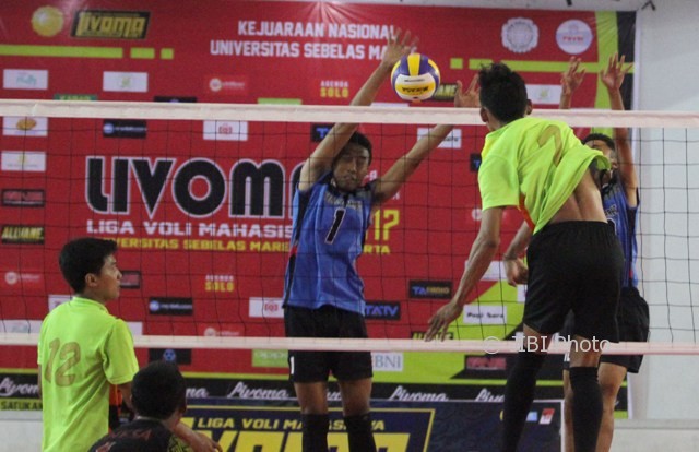 Liga Voli Mahasiswa (JIBI/SOLOPOS/ Sunaryo Haryo Bayu)