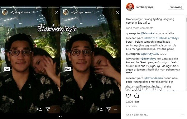 Kencan romantis Rossa dan Afgan (Instagram @lambenyinyir)