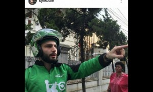 Salah satu postingan akun @ojekbule (Instagram)