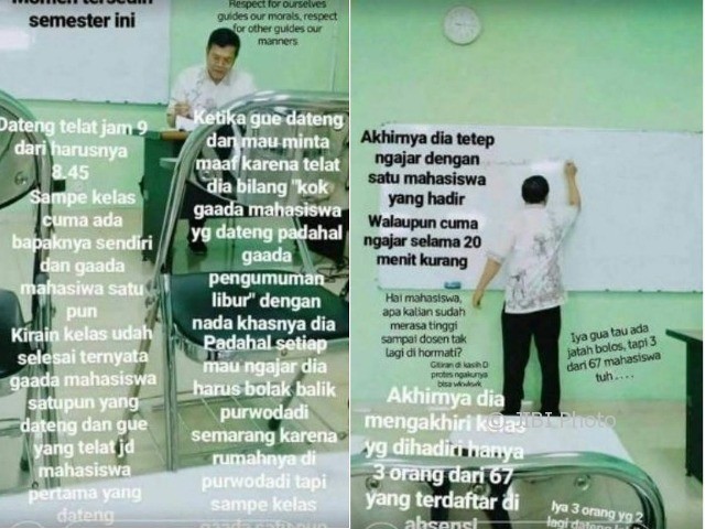 Insta Stories dosen cerita terenyuh tentang dosen (Twitter)