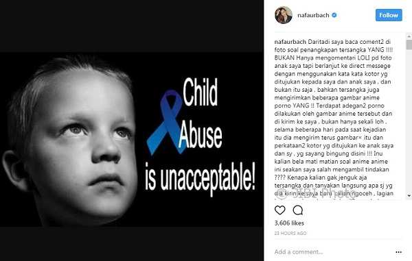 Luapan emosi Nafa Urbach kepada netizen (Instagram @nafaurbach)