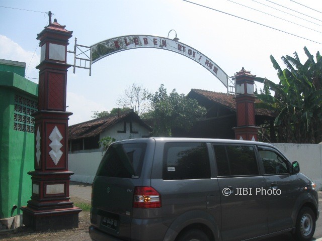 Gapura gerbang masuk Dukuh Kleben, Kelurahan Mandan, Kecamatan Sukoharjo, Kabupaten Sukoharjo. (Trianto Hery Suryono/JIBI/Solopos)
