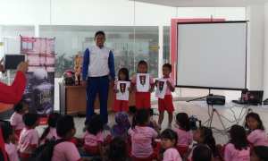 Kampanye Safety Riding Honda di TK Bunga Harapan Baru (Istimewa)