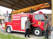 Apes, Spion Mobil Damkar Klaten Pecah saat Menuju Lokasi Kebakaran
