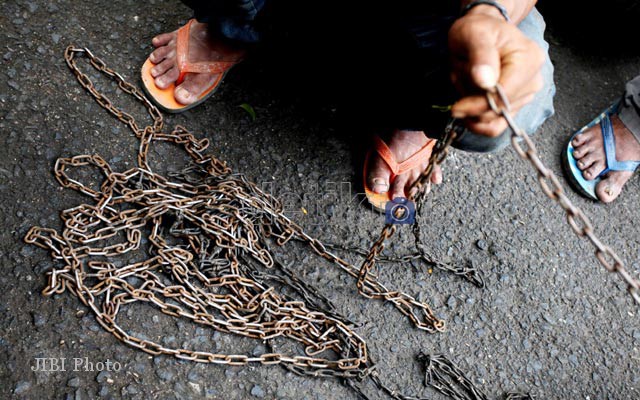 Tragis, 511 Orang Gila di Jateng Dipasung Keluarganya