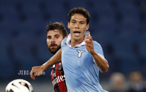 Gelandang serang Lazio, Hernanes, dispekulasikan bakal dijual Lazio musim depan. dokJIBI/SOLOPOS/Reuters