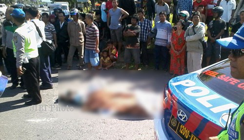 Kecelakaan di Pertigaan Madiun, Perempuan Pengendara Sepeda Motor Meninggal