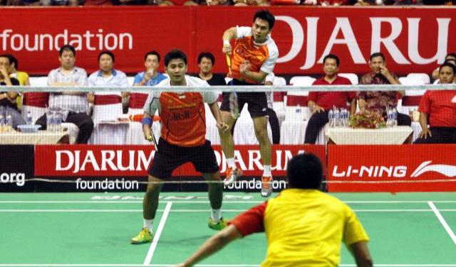 FOTO SIMULASI PIALA THOMAS : Markis Kido dan Markus Fernaldi Kalah