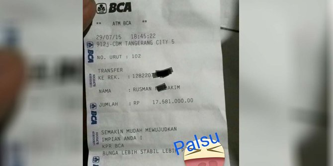 Trending Sosmed Hati Hati Ada Modus Baru Penipuan Pakai Struk Atm