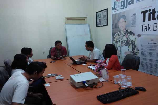 Tim Iconesia saat berkunjung ke Griya Harian Jogja, Senin (31/8/2015). (JIBI/Harian Jogja/Mediani Dyah Natalia)