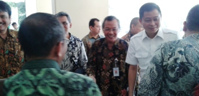 Menhub, Ignatius Jonan, datang di UNS Solo untuk mengisi seminar, Sabtu (31/10/2015). (Irawan Sapto Adhi/JIBI/Madiunpos.com)