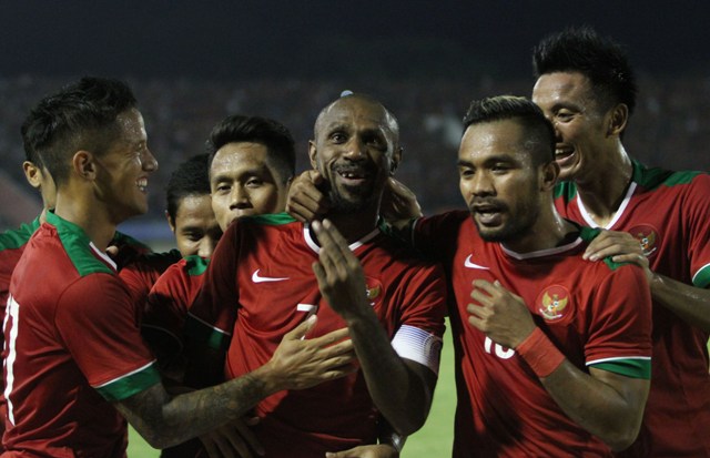 INDONESIA VS VIETNAM : Babak I, Tim Garuda Ditahan Imbang 2-2