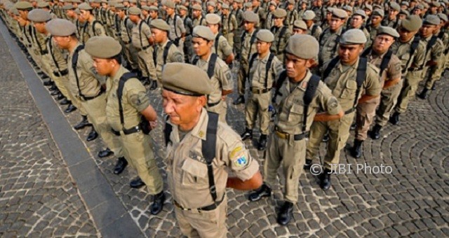 Ilustrasi personel Satuan Polisi Pamong Praja (Satpol PP). (JIBI/Semarangpos/Istimewa-Kementerian Dalam Negeri)