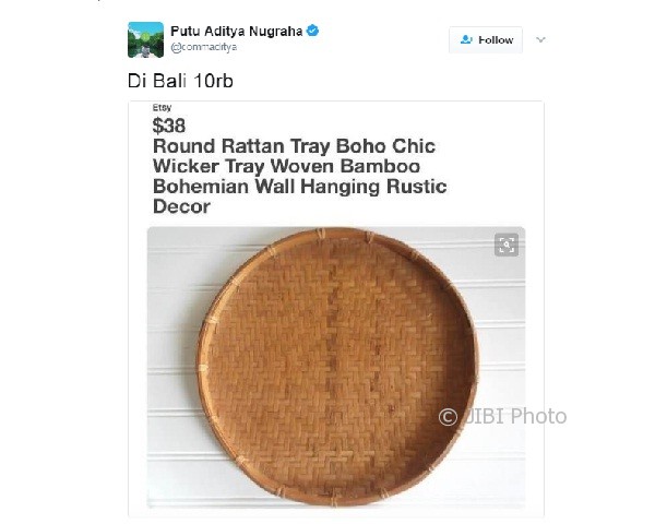 Dinamai Pakai Bahasa Inggris Tampah Ini Jadi Seharga Rp500 000 An