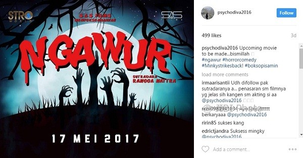 Penulis Novel Danur Tak Rela Filmnya Diparodikan