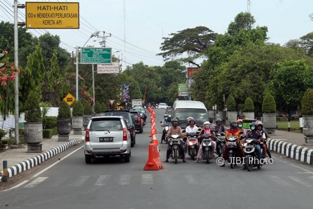 MUDIK LEBARAN 2017 : Rekayasa Lalu Lintas Mulai Diterapkan di Jl. Veteran dan Jl. Ahmad Yani Sragen