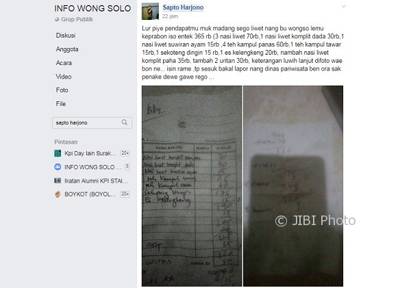Harga Nasi Liwet Bu Wongso Lemu Dikeluhkan, Pemkot Solo Tak Berkutik