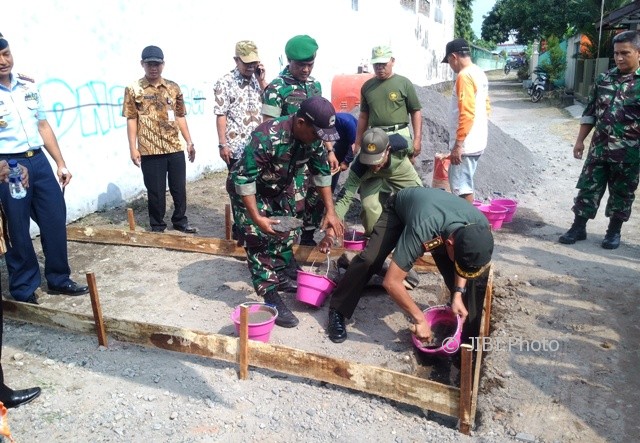 TMMD di Solo, Rp439 Juta untuk Bangun Saluran Air dan Jalan di Sumber