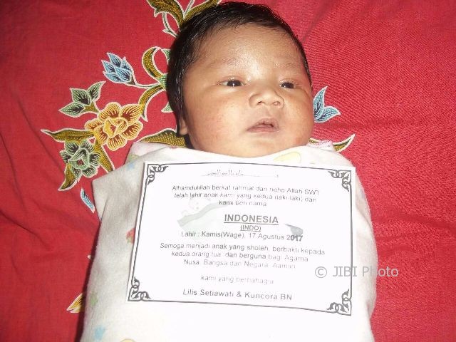 Kisah Unik Lahir 17 Agustus Bayi Boyolali Ini Diberi Nama Indonesia