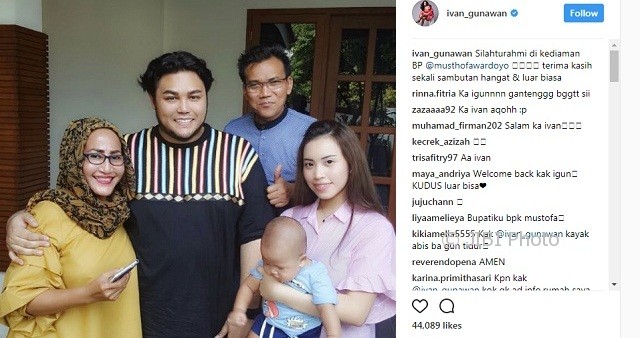 Ke Rumah Bupati Kudus, Ivan Gunawan Disambut Hangat