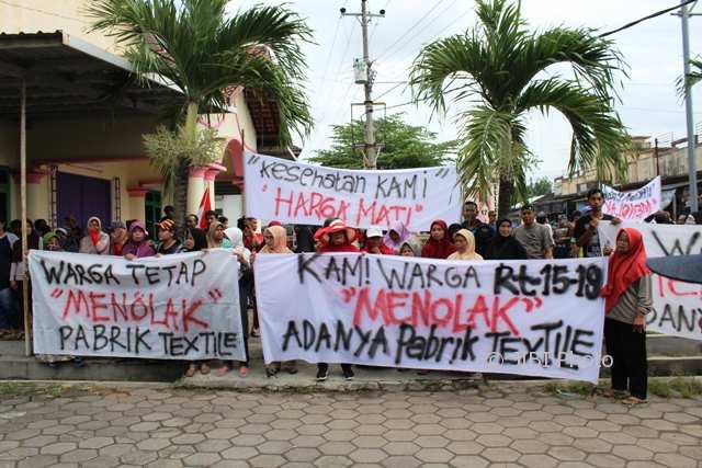 Kades Sepakat Tolak Pembangunan Pabrik Pencelupan Tekstil di Juwiring Klaten
