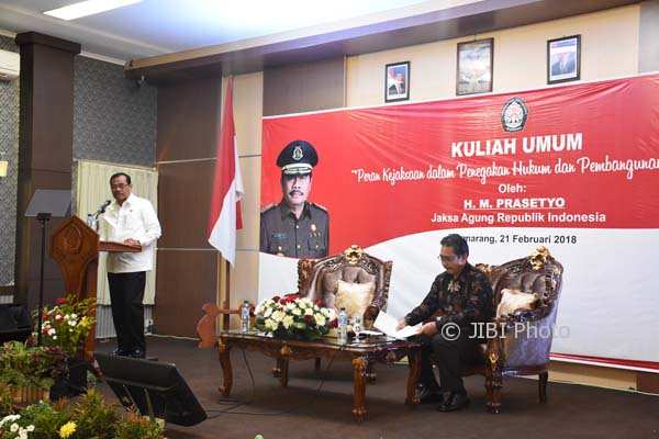 KAMPUS DI SEMARANG : Kunjungi Undip, Jaksa Agung Beri Kuliah Umum