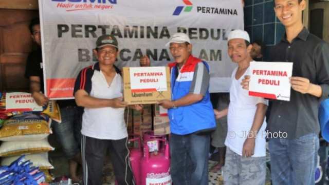 BENCANA JATENG : Pertamina Bantu Dapur Umum Korban Banjir Mangkang Semarang