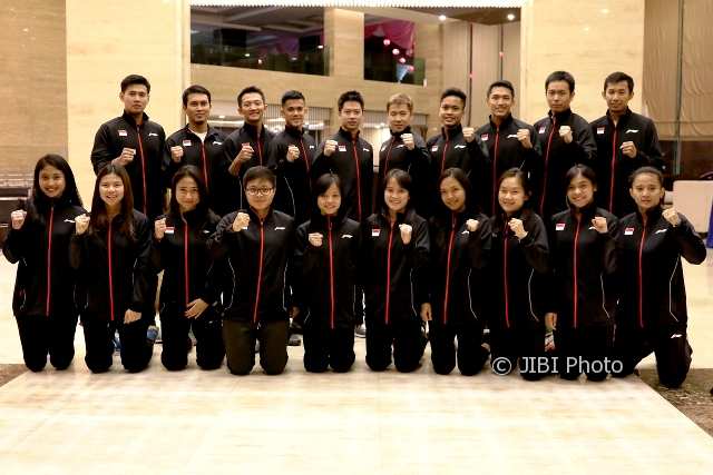 BADMINTON ASIA TEAM CHAMPIONSHIPS 2018: Tim Indonesia Siap Tempur Hari Ini