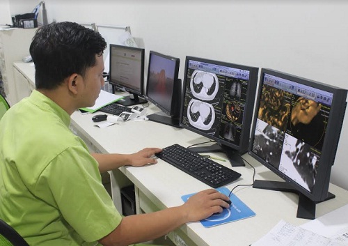 Work Station CT-Scan di RS Indriati Solo Baru. (Istimewa)