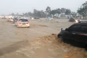 Tol Cipali Banjir, Lalu Lintas Arah Semarang Macet