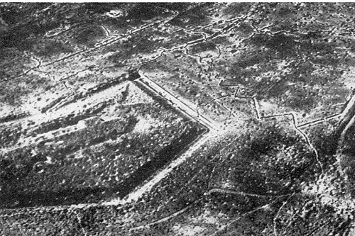 Kondisi Douaumont di Prancis seusai Pertemmpuran Verdun. (Wikimedia.org)