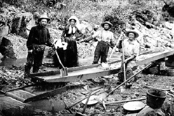 Pencari emas di California, 1850. (Wikimedia.org)
