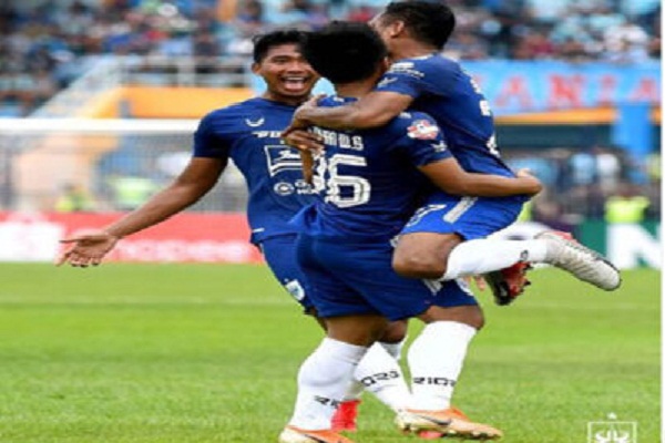 Ilustrasi selebrasi pemain PSIS Semarang seusai mencetak gol. (Instagram @psisfcofficial)