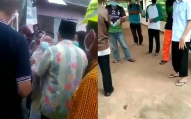 Video rekaman jenazah perawat RSUP Kariadi Semarang yang ditolak warga di TPU Sewakul, Jumat (10/4/2020). (Istimewa/Lambe_Turah) penolakan jenazah pasien corona