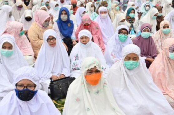 salat idulfitri sragen hukum salat memakai masker idulfitri Wonogiri