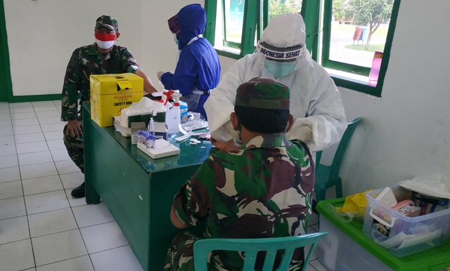 140 Tentara Kodim Solo Ikuti Rapid Test Covid-19