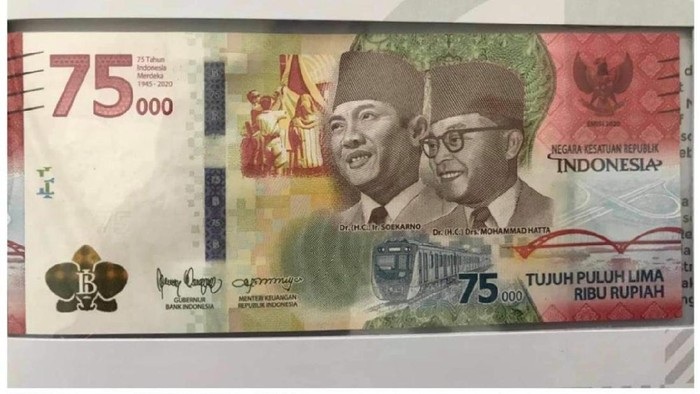 Uang Khusus Hut Ke 75 Ri Resmi Diluncurkan Dicetak 75 Juta Lembar Uang Khusus Hut Ke 75 Ri Resmi Diluncurkan Dicetak 75 Juta Lembar