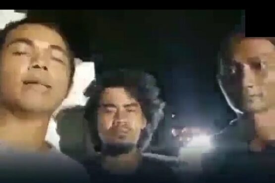 Tangkapan layar video anggota kru yang mengaku disiksa di kapal milik perusahaan China. (Khusus / Instagram / infogeh)