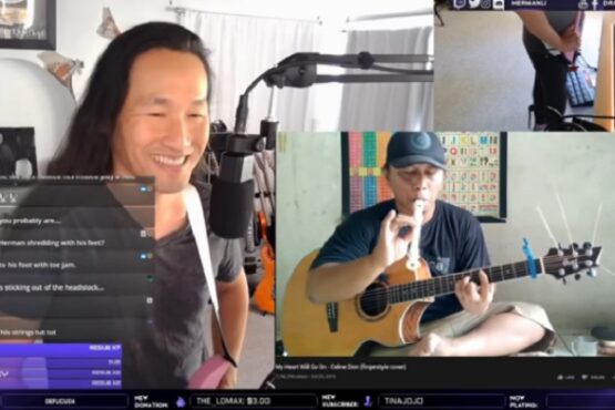 Reaksi Herman Li melihat Alif Gustakhiyat alias Alip Ba Ta. (Youtube / Kekuatan Naga)