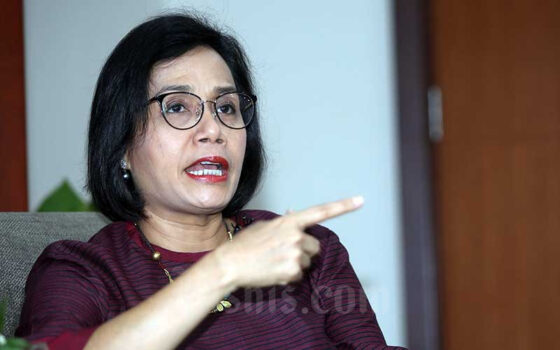 Menteri Keuangan Sri Mulyani Indrawati memberikan wawancara eksklusif dengan Jaringan Informasi Bisnis Indonesia (JIBI) di Jakarta, Jumat (22/11/2019). (Bisnis-Abdullah Azzam