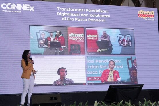 Acara Edu Connex yang diselenggarakan oleh Indosat Ooredoo. (indosatooredoo.com) Indosat Pendidikan