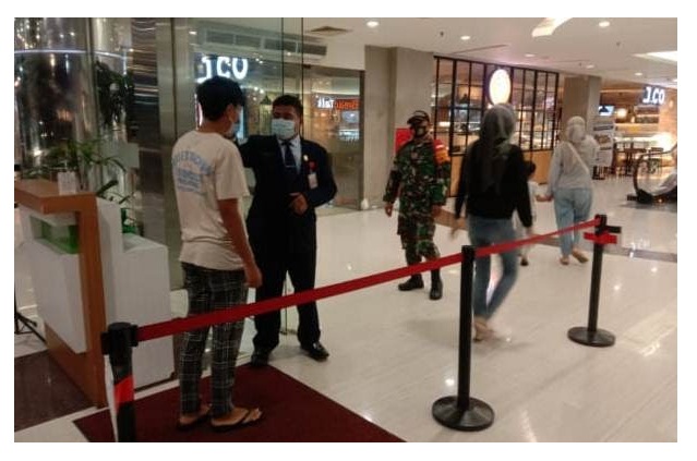 Edukasi protokol kesehatan pencegahan Covid-19 di Grogol Sukoharjo. (Sukoharjokab.go.id)