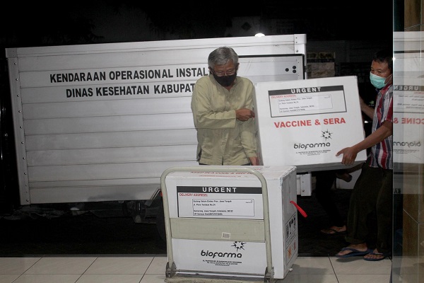 10.000 Dosis Vaksin Covid-19 Tiba di Sragen, 4.980 Nakes Disasar Vaksinasi