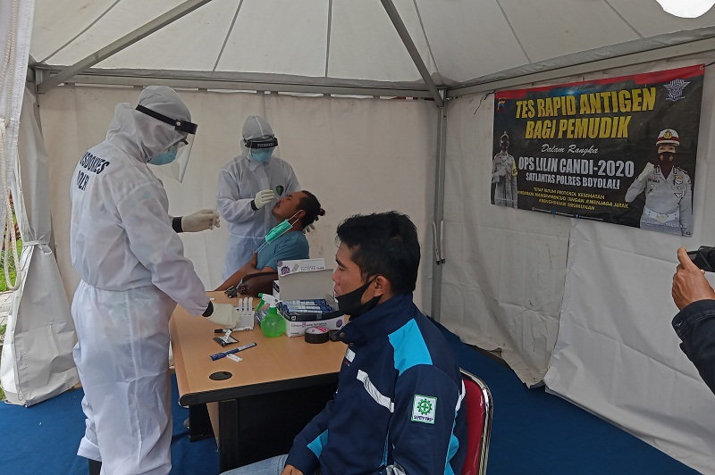 Tes Rapid Antigen di Rest Area Boyolali, 3 Warga Ditemukan Positif Covid-19