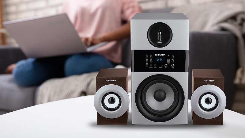 Sharp active speaker CBOX-MAX09PA. (Istimewa-Sharp)