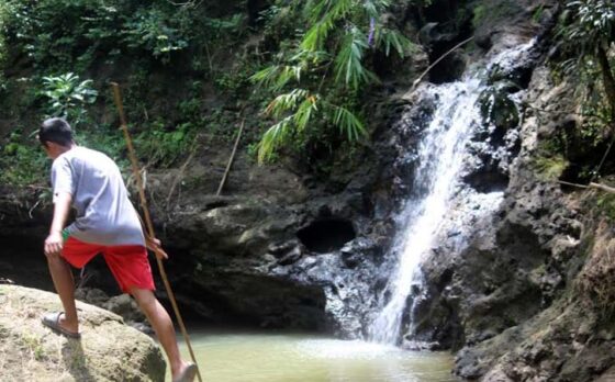 air terjun Kedung Bangkong Desa Krikilan, Kalijambe, Sragen